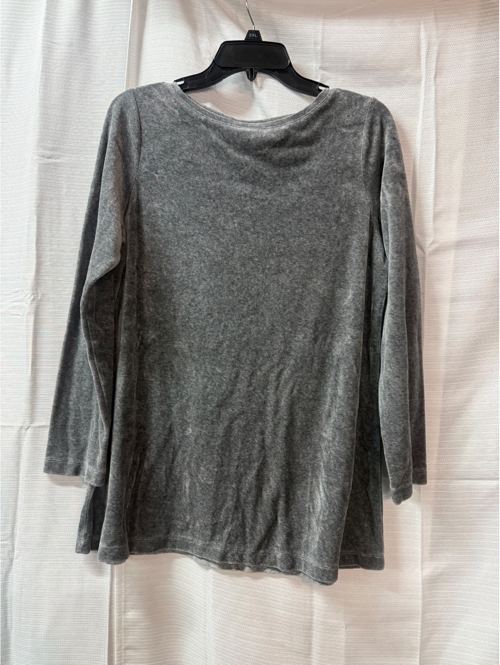 Pure Jill Gray Long Sleeve Casual Top Medium